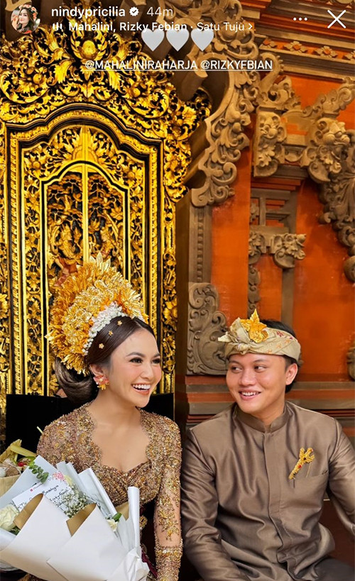 5 Potret Mahalini Jalani Rangkaian Pernikahan, Cantik Memakai Mahkota Gelung Agung Khas Bali