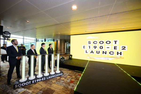Pesawat Pertama Scoot Embraer E190-E2 Terbang Perdana ke Krabi dan Hat Yai