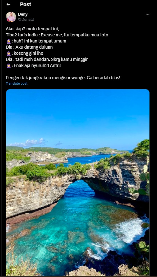 Viral! Turis India di Bali Serobot Antrean Foto, Tingkahnya Bikin Wisatawan Jengkel