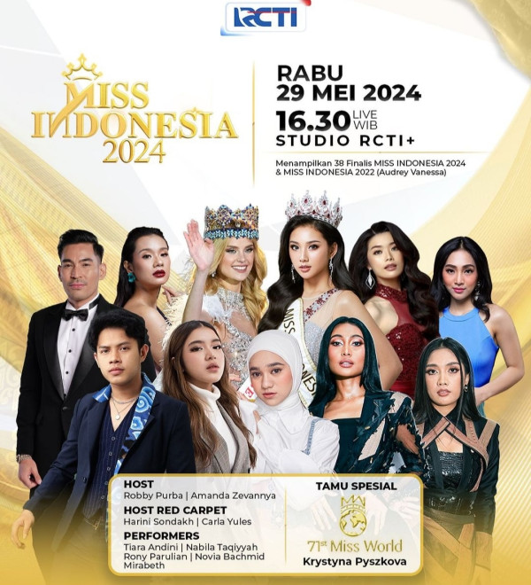 Miss World Krystyna Pyszkova Jadi Tamu Spesial Malam Penobatan Miss Indonesia 2024