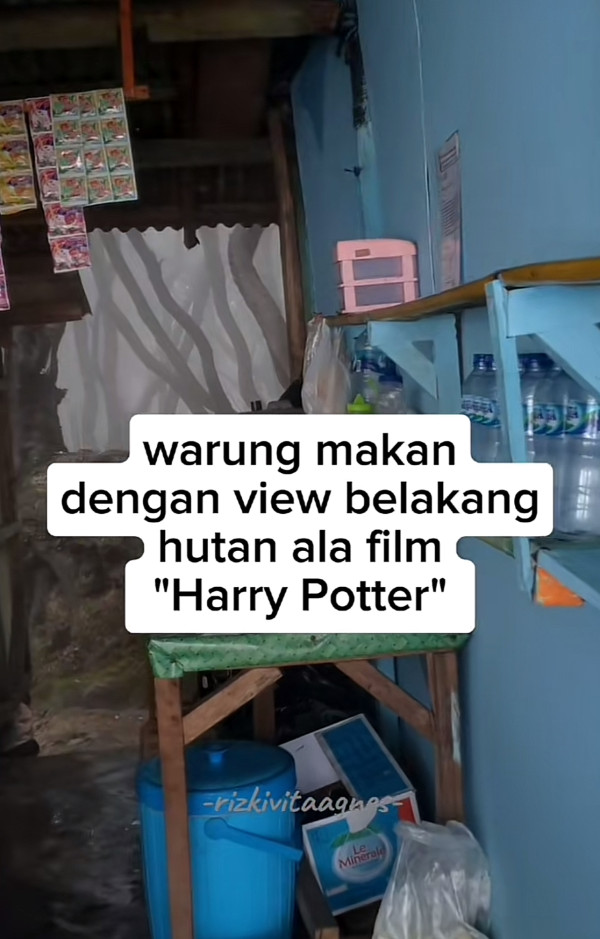 Viral! Warung Makan di Tangkuban Parahu Punya Pemandangan Hutan bak Film Harry Potter