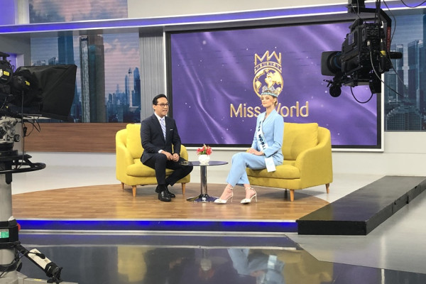 Kunjungi MNC Media, Miss World Krystyna Pyszkova Merasa Terhormat