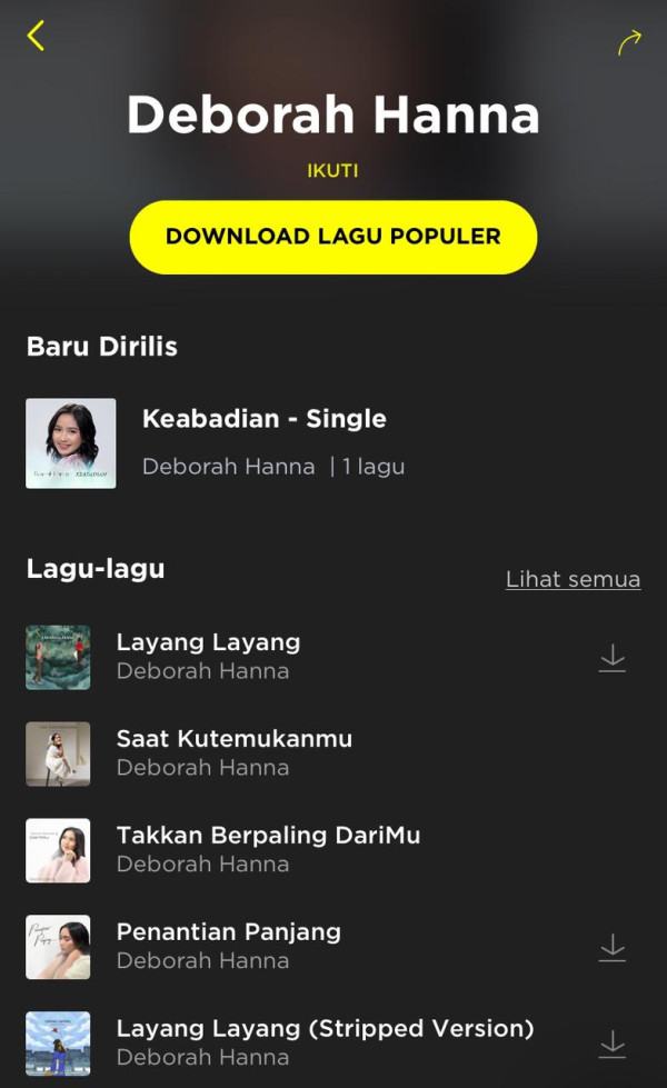 Deborah Hanna Kembali Nge-Hits lewat Takkan Berpaling DariMu, Download GRATIS Lagunya hanya di TREBEL!