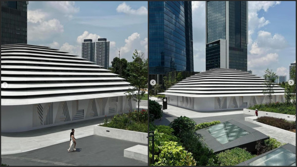 Desain Apple Store Malaysia Mirip Tudung Saji, di Singapura Mengapung di Atas Air