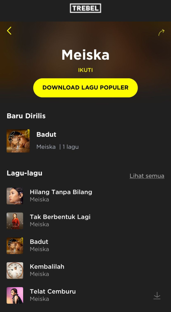 Terinspirasi dari Kisah Masa Lalunya, Meiska Rilis Lagu Badut, Download Gratis di TREBEL!
