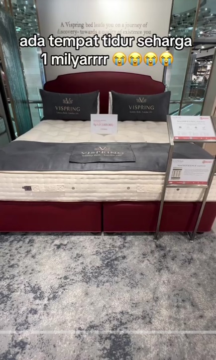 Viral! Kasur Mewah Seharga Rp1 Miliar, Netizen: Tidur Auto Mimpi Indah