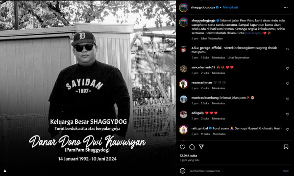 Pam Pam Shaggydog Meninggal Dunia