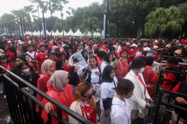 Hujan Guyur Stadion GBK Jelang Timnas Indonesia vs Filipina