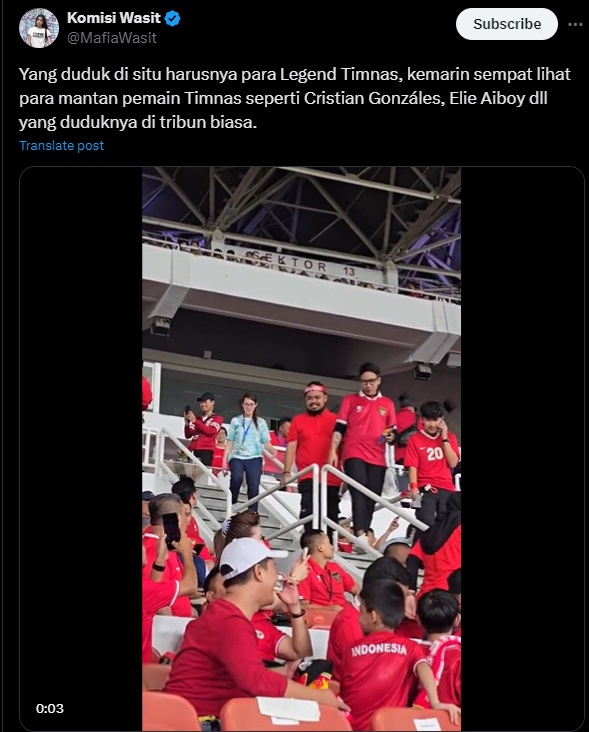 Desta Kena Sentil Gegara Nonton Laga Indonesia vs Filipina di VVIP, Netizen: Harusnya Para Legend Timnas