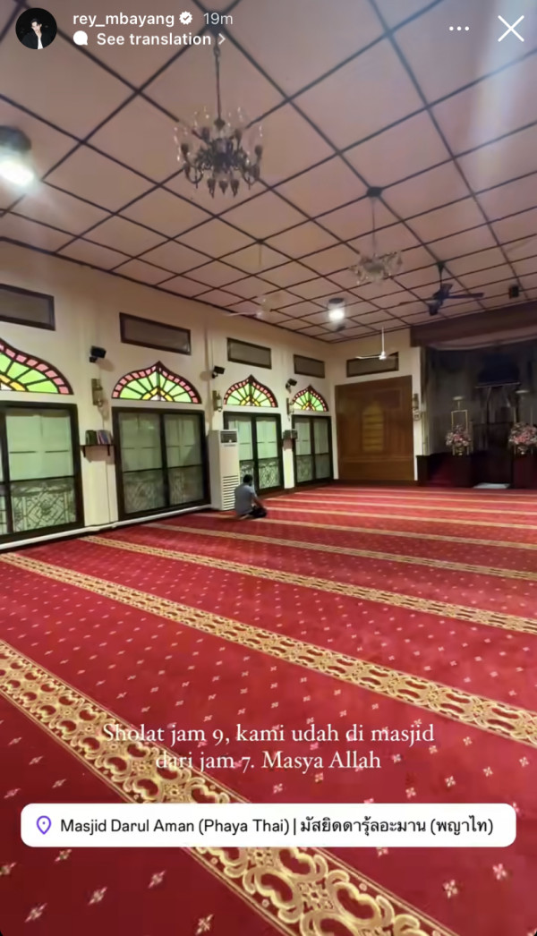 Iduladha di Thailand, Rey Mbayang Kaget Salat Mulai Pukul 9