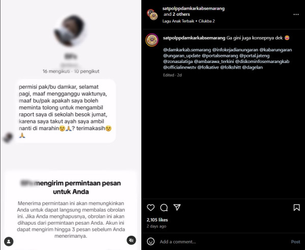 Kocak! Bocah SD Minta Damkar Ambil Rapor karena Takut Dimarahi sang Ayah