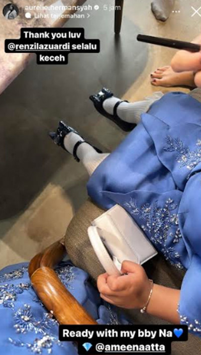 Wow! Ameena Anak Atta Halilintar Tenteng Tas Rp12,6 Juta di Acara Lamaran Thariq-Aaliyah