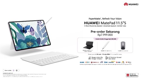 HUAWEI MatePad 11.5 S Resmi Rilis, Tablet Serba Bisa Siap Berikan Pengalaman Lebih dari Laptop untuk Tingkatkan Produktivitas, Kreativitas, dan Hiburan