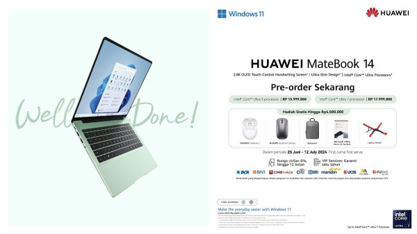 Resmi Rilis di Indonesia, HUAWEI MateBook 14 Jadi Standar Baru Laptop Flagship One Stop Solution untuk Semua Kalangan!