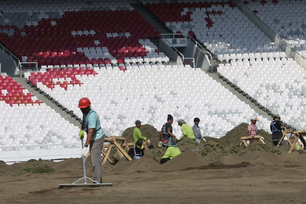Intip Penampakan Rumput Stadion Utama Gelora Bung Karno, Dipermak Habis