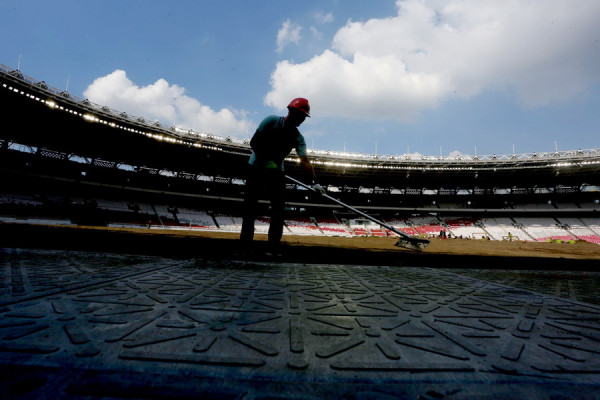 Intip Penampakan Rumput Stadion Utama Gelora Bung Karno, Dipermak Habis