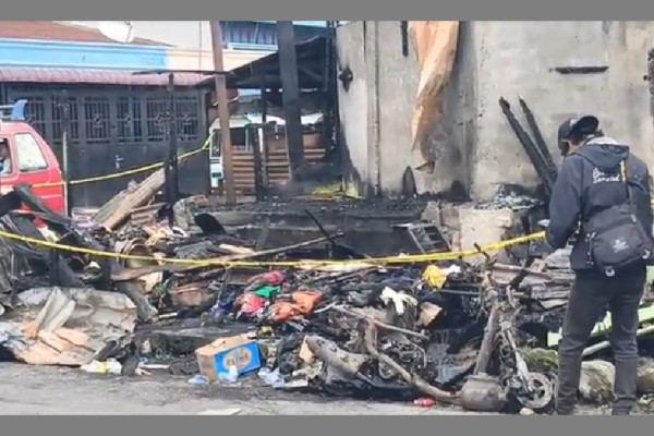 Tragis, 4 Orang Sekeluarga Tewas Terjebak Kebakaran Warung Kopi di Kabanjahe Karo