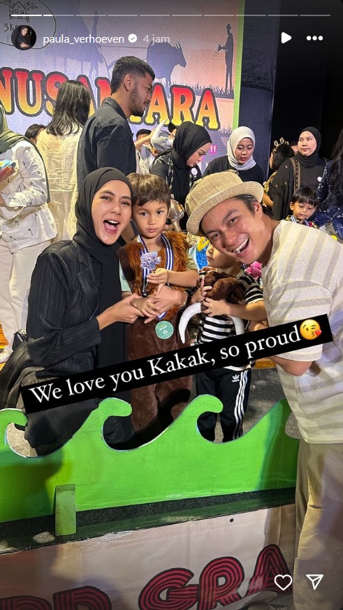 Paula Verhoeven Bagikan Foto Bareng Baim Wong, Tepis Isu Rumah Tangga Retak
