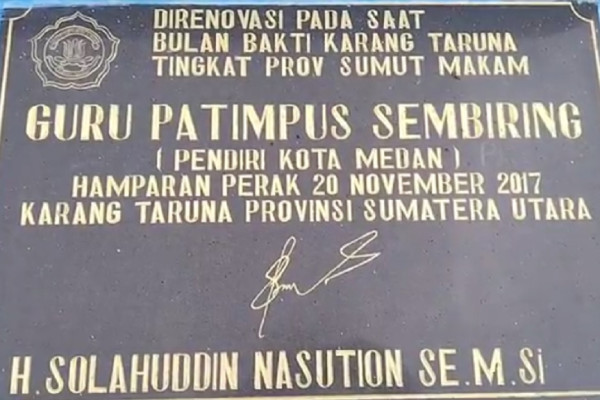 Miris, Makam Guru Patimpus Pendiri Kota Medan Kotor dan Tak Terurus