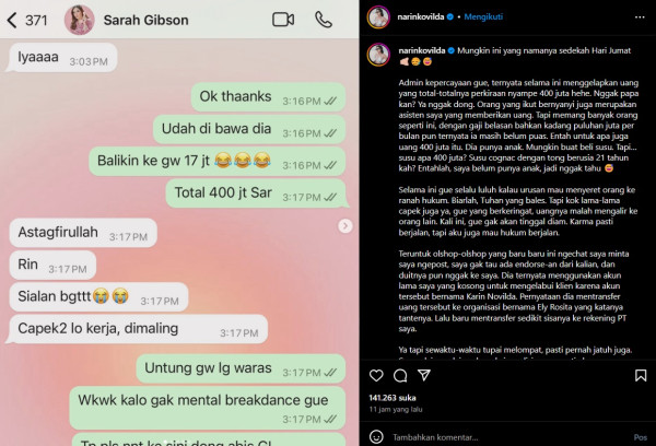 Awkarin Polisikan Karyawan yang Diduga Gelapkan Uang Rp400 Juta