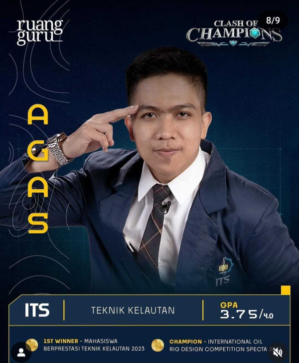 Profil Top 20 Peserta Clash of Champions dan Akun Instagram-nya, Mahasiswa Terbaik Indonesia