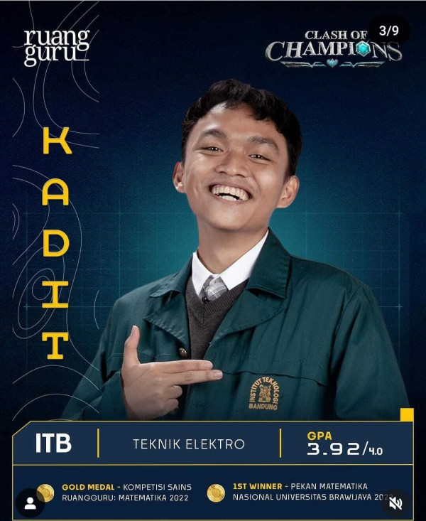 Profil Top 20 Peserta Clash of Champions dan Akun Instagram-nya, Mahasiswa Terbaik Indonesia