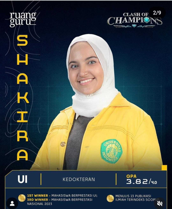 Profil Top 20 Peserta Clash of Champions dan Akun Instagram-nya, Mahasiswa Terbaik Indonesia