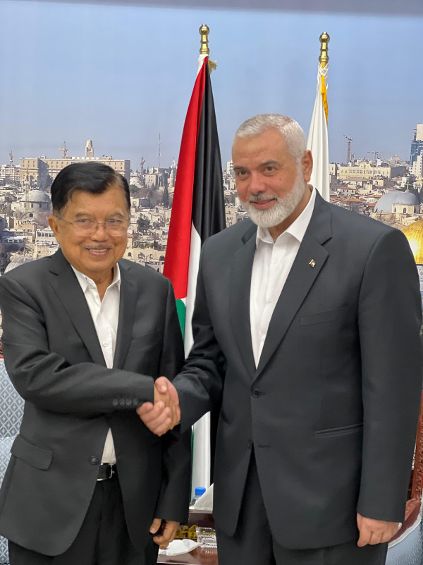 Jusuf Kalla Bertemu Bos Hamas di Doha, Ini Isi Percakapannya