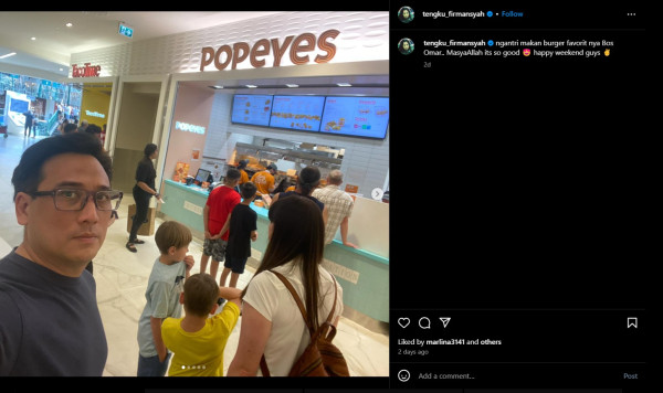 Tengku Firmansyah Dituding Konsumsi Produk Pro-Israel Gegara Antre Burger di Kanada