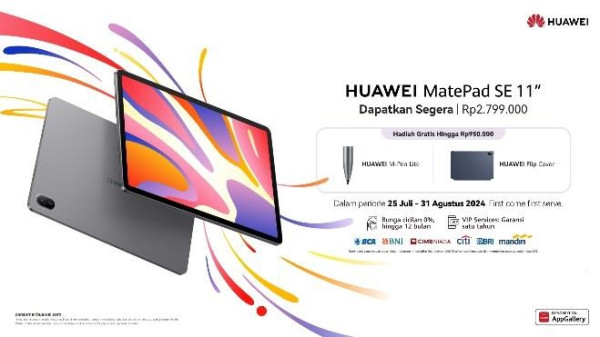 Huawei Perkenalkan HUAWEI MatePad SE 11, Tablet Canggih Harga 2 Jutaan untuk Aktivitas Digital Semua Anggota Keluarga