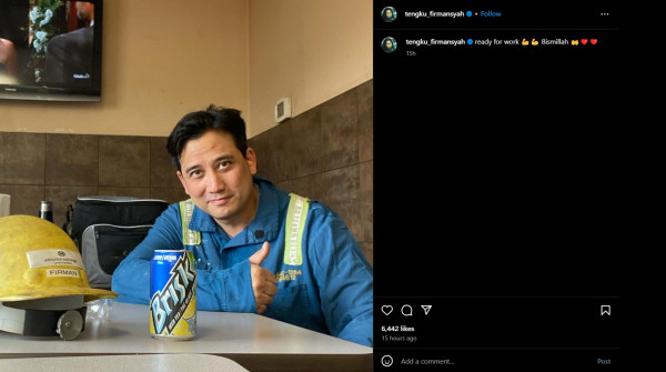 Tengku Firmansyah Pamer Pekerjaan Baru di Kanada, Ngelas Besi di Pabrik