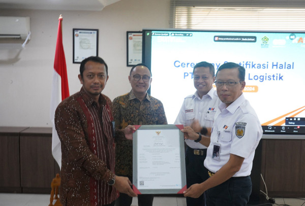 Perkuat Bisnis, KAI Logistik Resmi Kantongi Sertifikasi Halal