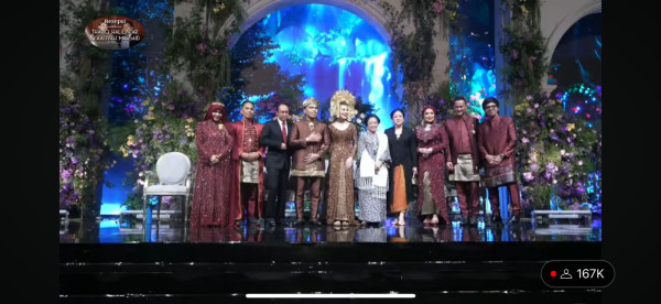 Megawati dan Puan Maharani Hadiri Resepsi Pernikahan Thariq Halilintar-Aaliyah Massaid