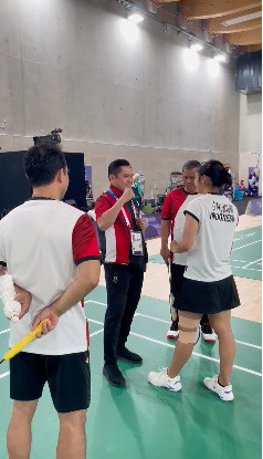 Sekjen PBSI Fadil Imran Semangati Gregoria Mariska Jelang Semifinal Olimpiade Paris 2024