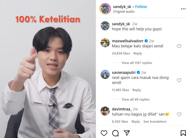 Selalu 100 Persen Saat Kerjakan Soal-soal Rumit, Xaviera, Sandy, dan Axel Belanja di Shopee Mall Karena 100 Persen Ori