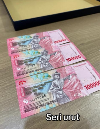 Viral! Netizen Curhat Dapat Uang Kertas Rp100 Ribu Tanpa Gambar Wajah Soekarno-Hatta