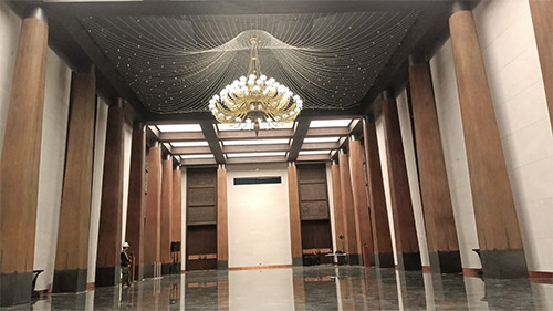 Plafon yang Bikin Ceiling Istana Kepresidenan di IKN Tampak Elegan