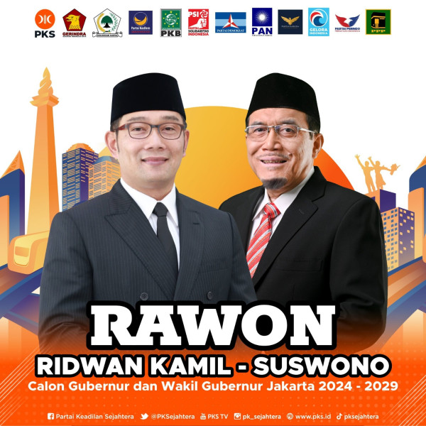 PKS Beri Singkatan RAWON untuk Ridwan Kamil-Suswono