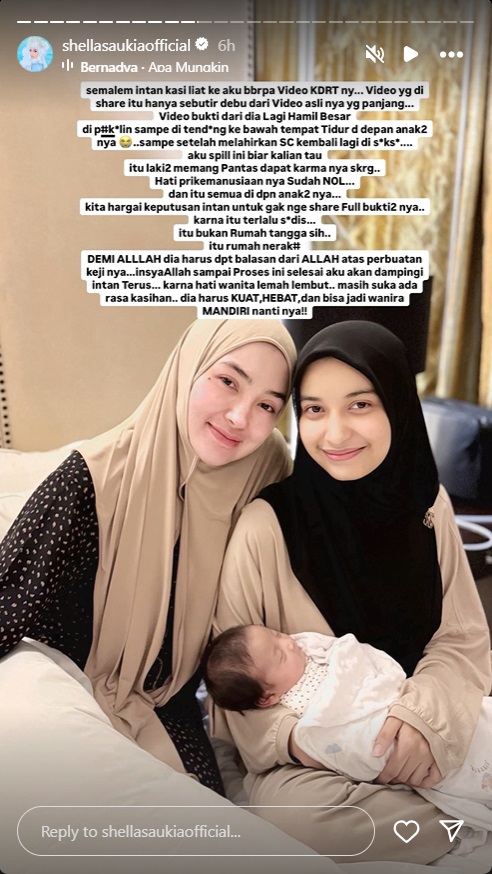Kejam! Armor Toreador Tendang Cut Intan Nabila ke Bawah Tempat Tidur saat Hamil Besar