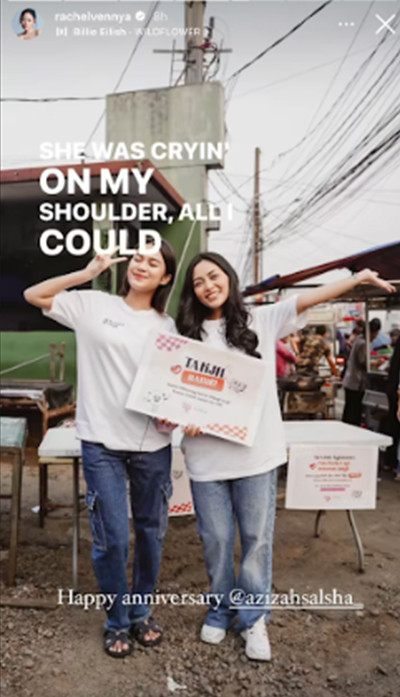 Unggahan Foto Rachel Vennya Bersama Azizah Salsha Bikin Netizen Curiga, Singgung soal Anniversary Zize-Arhan