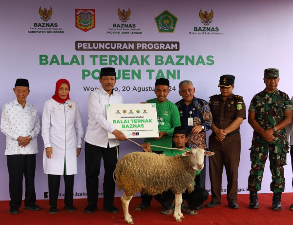 Berdayakan Mustahik Peternak, Baznas RI Luncurkan Balai Ternak di Wonosobo