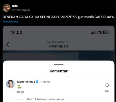 Azizah Salsha Terseret dalam Drama Kandasnya Asmara Rachel Vennya dengan Salim Nauderer, Jadi Orang Ketiga?