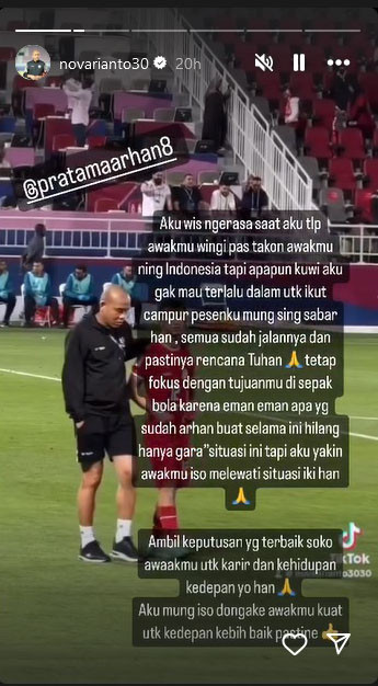 Azizah Salsha Diduga Selingkuh, Pesan Nova Arianto untuk Pratama Arhan: Ambil Keputusan yang Terbaik