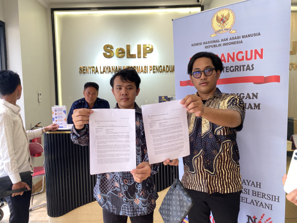 Korban Kekerasan Aparat saat Demo Kawal Putusan MK Ngadu ke Komnas HAM