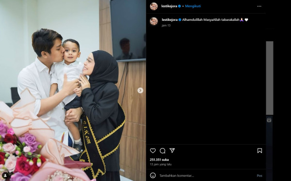 Lesti Kejora Lulus Kuliah, Sandang Gelar Sarjana Ilmu Komunikasi