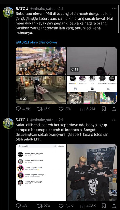Heboh Geng WNI di Jepang Bikin Resah Warga Setempat, Diduga Pekerja Migran