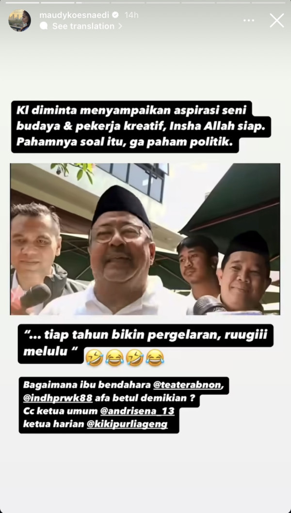 Maudy Koesnaedi Minta Maaf Batal Gabung Tim Pemenangan Pramono Anung-Rano Karno