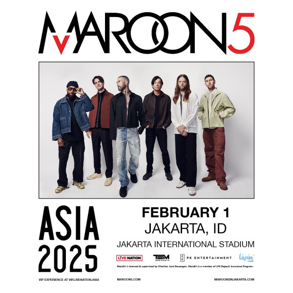 Ini Link Beli Tiket Konser Maroon 5 di Jakarta yang Mulai Dijual 24 September