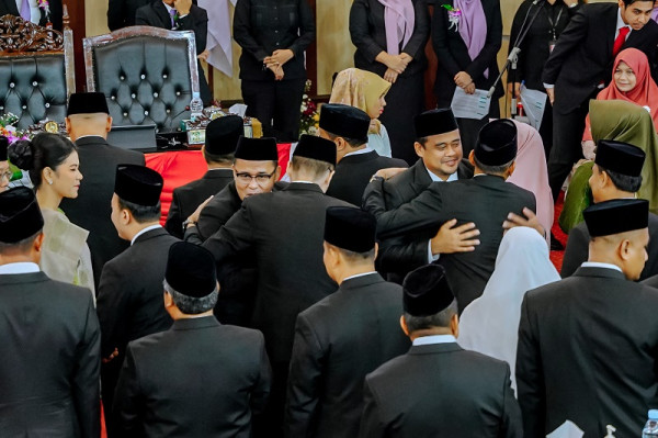50 Anggota DPRD Medan Periode 2024-2029 Dilantik, Wali Kota Medan Bobby Nasution: Utamakan Kepentingan Publik