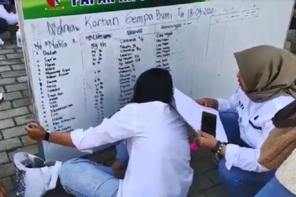 Penampakan Puskesmas Kertasari Hancur Akibat Gempa Bandung Magnitudo 5,0